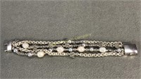 Sterling & Possible Pearls Bracelet