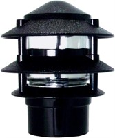 USA Made LED Weatherproof 3-Tier Pathlight - Black