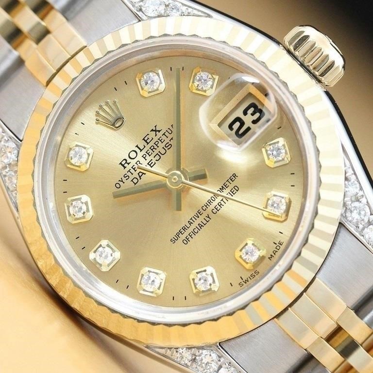 Rolex Ladies Datejust Diamond Watch