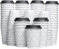 100 Sets - 12 oz. Compostable Coffee Cups