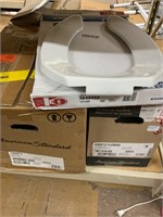 White toilet seat into white toilet tanks