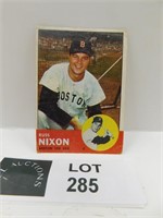 1963 TOPPS RUS NIXON MLB BASEBALL CARD