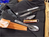 MISC. KNIVES, SWITHBLADE,  SHARPENING STONES,