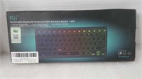 Multimedia Bluetooth keyboard with rainbow