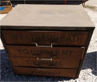 Weather head fitting cabinet