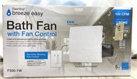 Dewstop Bath Fan With Fan Control (open Box)