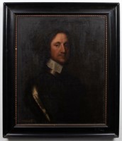 Circle of Robert Walker "Oliver Cromwell" Oil