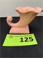 Abingdon Pottery Pink Cornucopia Vase 569