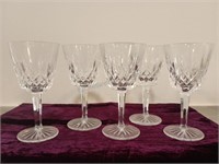 Waterford Crystal Wine Glasses- Set of 5