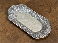 Repousse Sterling Silver Tray