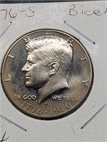 Bicentennial 1976-S Clad Proof Kennedy Half Dollar