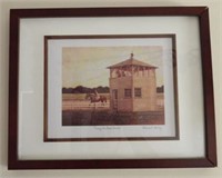 “Timing the Back Stretch” framed print by Patrick