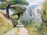Raoul Duhamel Landscape Oil On Canvas