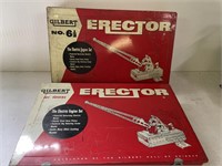 Vintage Erector Sets Motors Works Lot of 2 as Pict