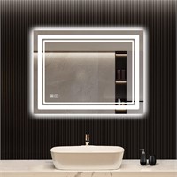 BUBFUL LED Mirror - 24x32  Anti-Fog  Waterproof