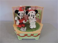Porcelain Mickey & Minnie Music Box