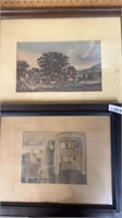 to vintage wood frame pictures
