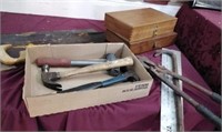 Hammers saws and boxes