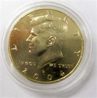 2004 USA Kennedy 50 Cent Gold Plated
