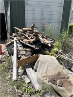 Large Stack of Long Scrap Wood (Stored Outside