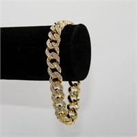 Plated 14Kt Gold Link Bracelet