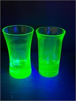 VASELINE URANIUM LIQUOR SHOT GLASSES