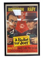 Framed Vintage 'A bullet For Joey' Poster
