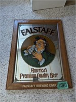 Falstaff beer framed picture/mirror