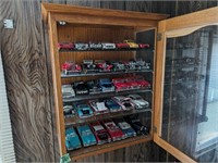 Franklin mint car collection & Cabinet