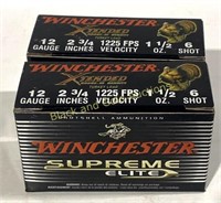 12 Gauge 2.75" 6 Shot Winchester 20 Rounds