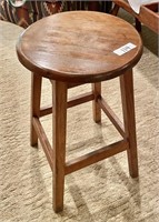 Heavy wooden stool 25" tall