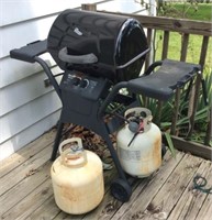 Char-broil Gas Grill And 2 Lp Tanks