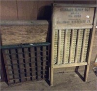Washboard And Type Tray