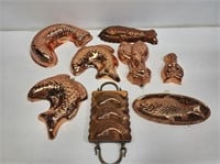 Copper Fish and Lobster Molds