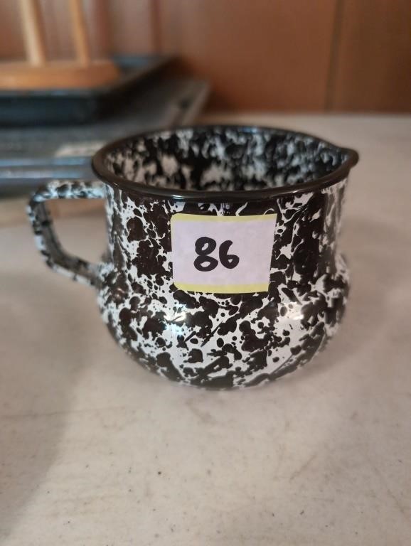 Small enamel pitcher/creamer