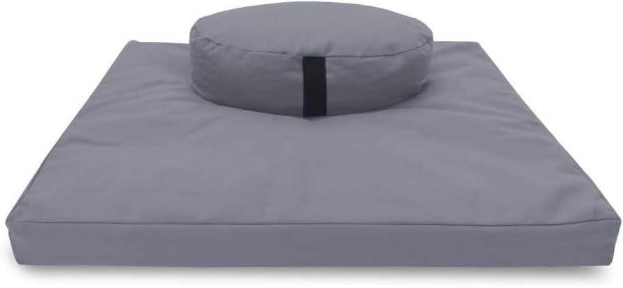 ZenMode Meditation Cushion and Mat Set Grey Color