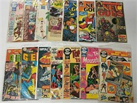 14 comics - New Gods, Super Giant DC, The Geek.