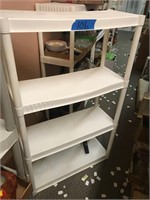 4 Shelf Plastic Shelving