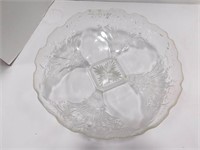Clear Glass Serving Bowl