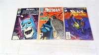 (3) Vintage Batman Comic Books