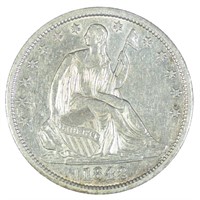 1842 Seated Half Dollar