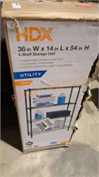 HDX 36" x 14" x 54"  4 shelf storage unit