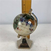 6" Brass desk globe