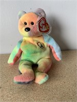 Ty Beanie Baby RARE Peace Bear w/ PVC