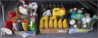 LARGE LOT OF OIL  & CLEANING SUPPLIES