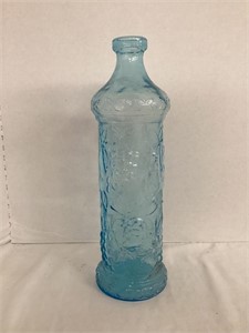 Italian Blue Glass Bottle