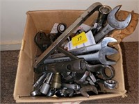 ASSORTED WRENCHES & SOCKETS