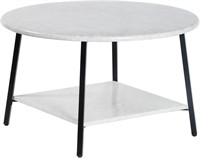 2 Tier Round Side End Table