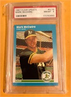 1987 Fleer Update Mark McGwire Grade 8 Baseball Ca