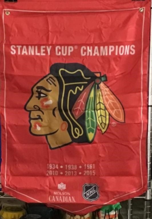 Molson's Blackhawks Stanley Cup Banner